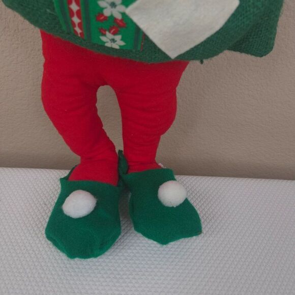 Vintage 80s Annalee Santa Claus Gift Bag Figure 20" Christmas - Picture 5 of 7